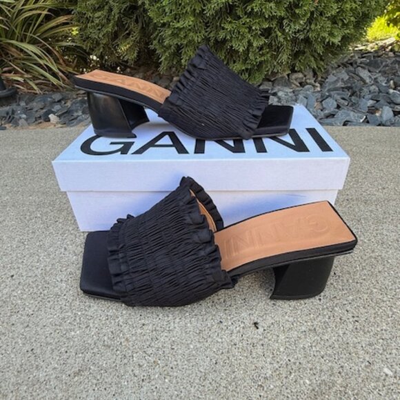 Ganni smock mules new in box 39 - Picture 2 of 10